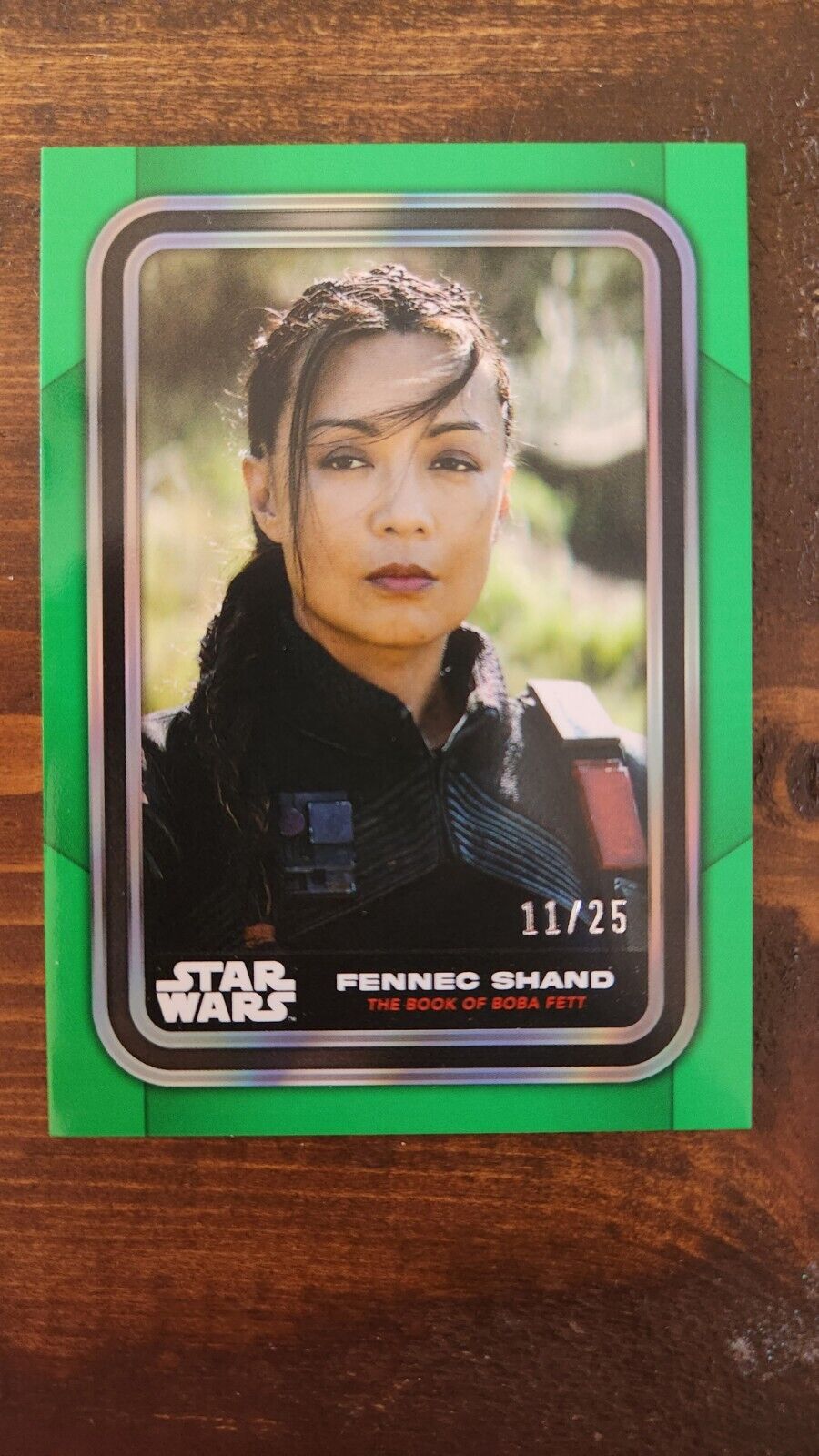 FENNEC SHAND 2023 Topps Star Wars #39 GREEN PARALLEL 11/25