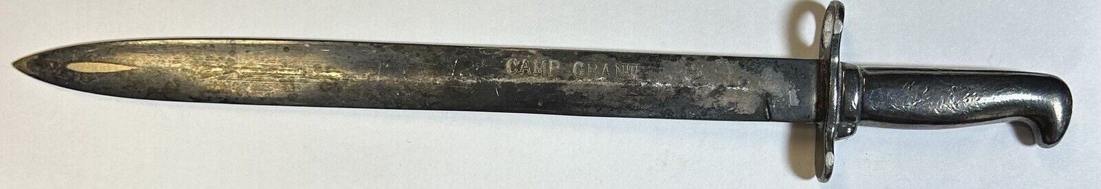 Camp Grant 7 1/2” Silver Plate Officer’s Sword Letter Opener