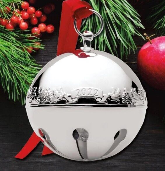 2022 Wallace Sleigh Bell 52nd Edition Silverplate Ornament New
