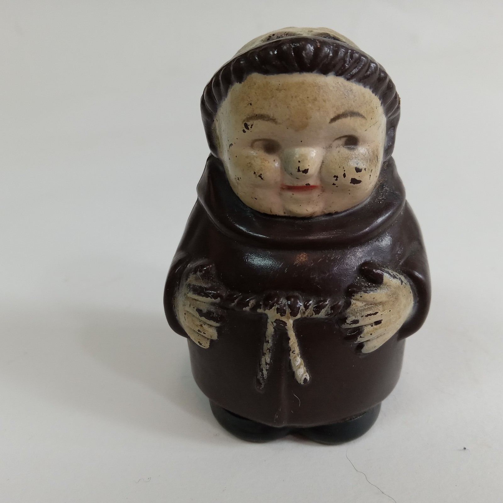 Vintage Goebel West Germany Friar Tuck Monk Salt Shaker Plastic