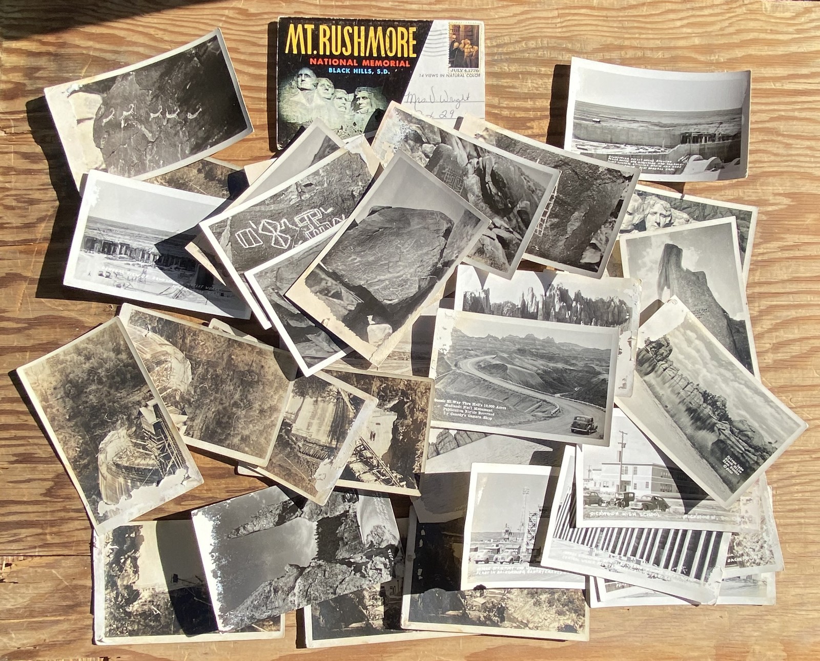 Vintage RPPC Real Photo Postcard Lot Black Hills Fort Randall Dam South Dakota