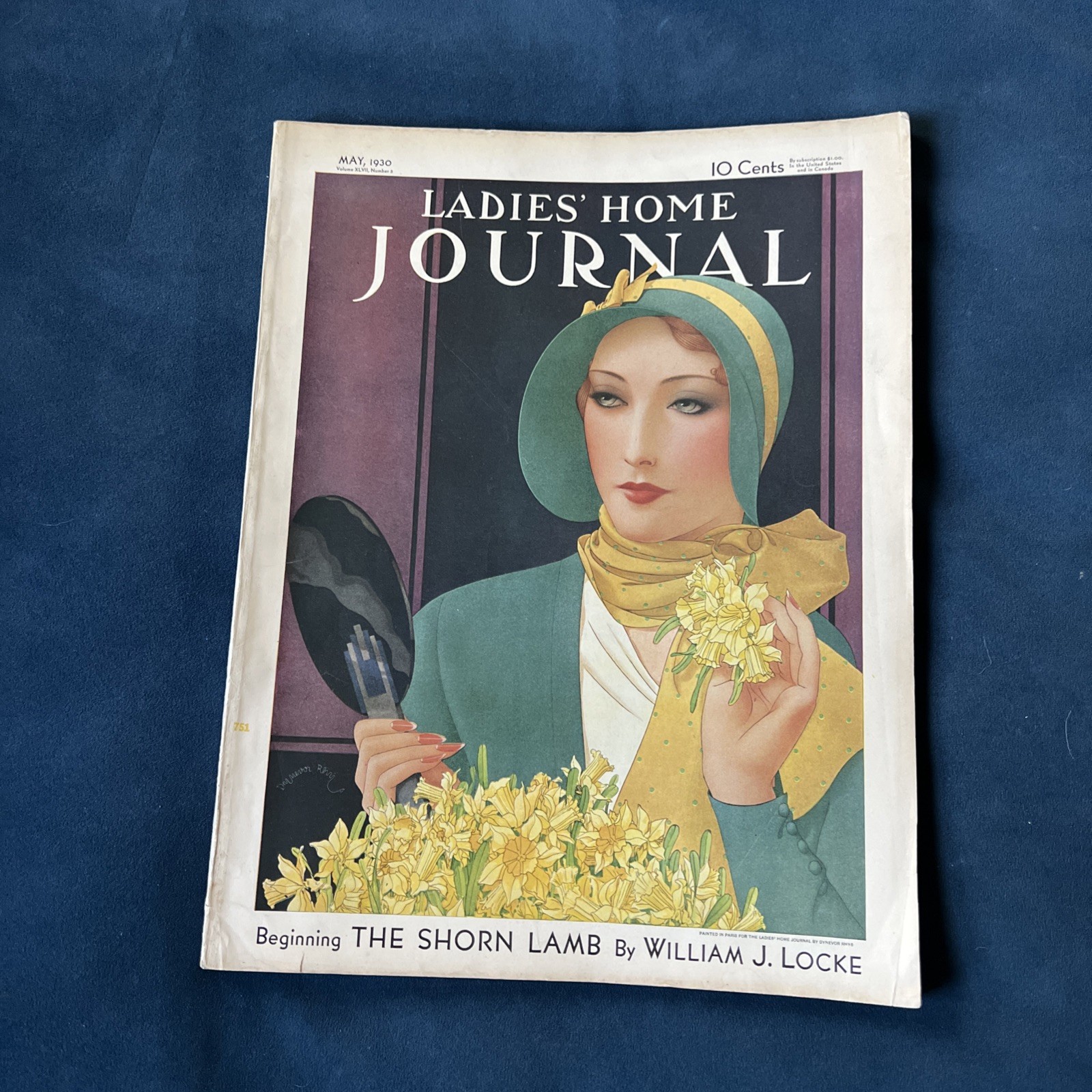 Vintage Ladies\' Home Journal Magazine - May 1930 - Art Deco Cover