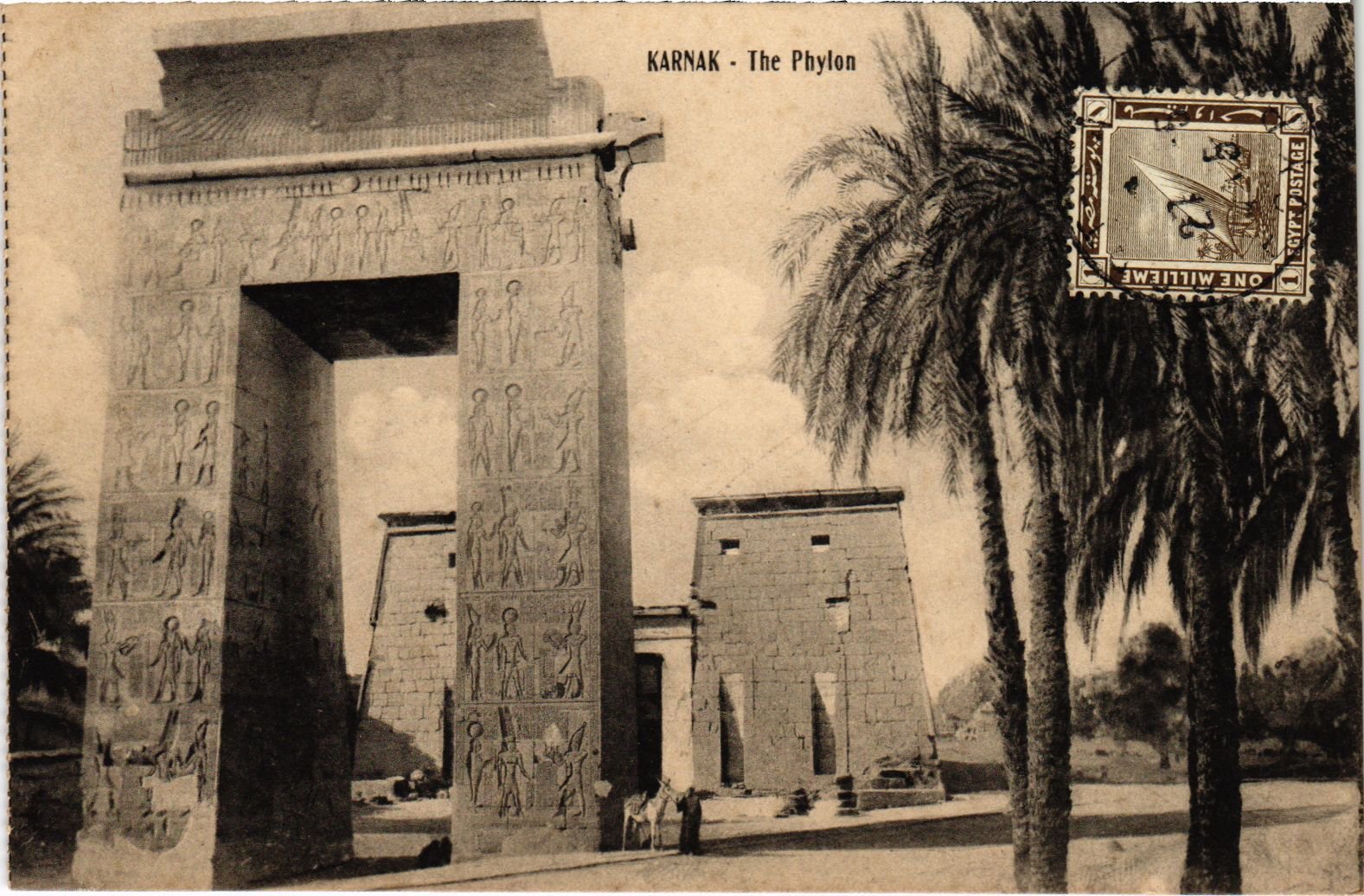 Old postcard AK KARNAK The Phylon EGYPT (1324499)