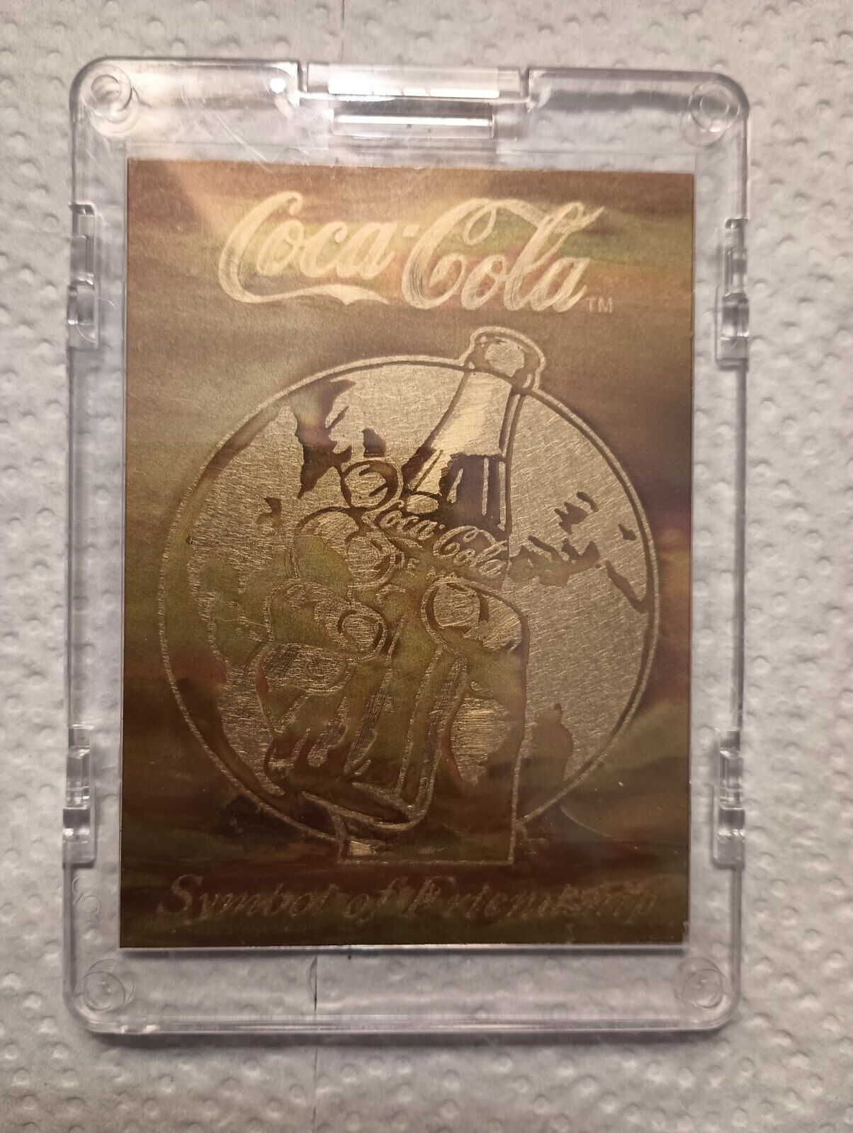 1994 COLLECT A CARD COCA COLA COLLECTION BE-1 METAL SPECIAL INSERT CARD 