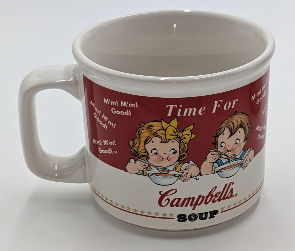 Campbell\'s Soup Mug - \'Time For Campbell\'s Soup\' - 14 oz - Vintage 1998 Houston