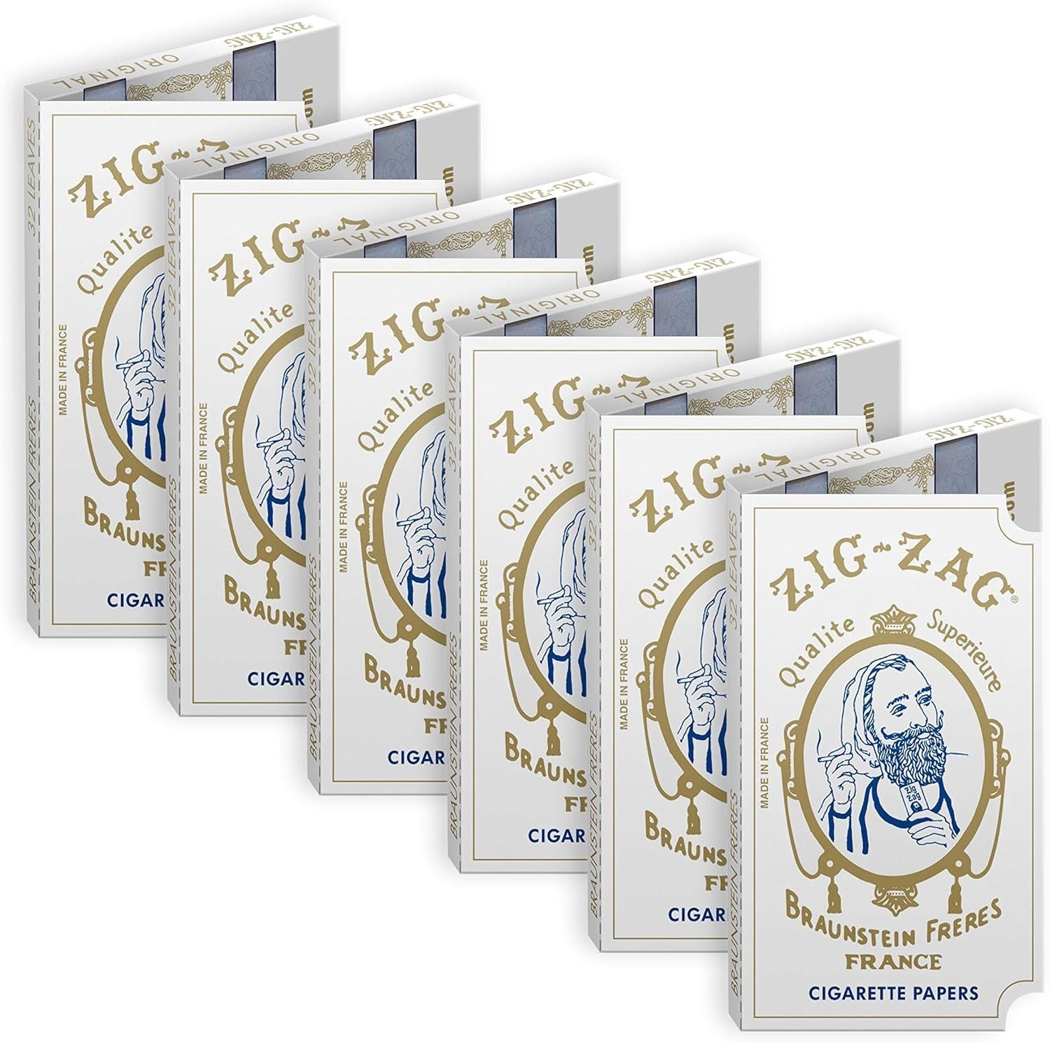 ZIG-ZAG Rolling Papers - Original White 70 mm Paper   Can\'t ship California