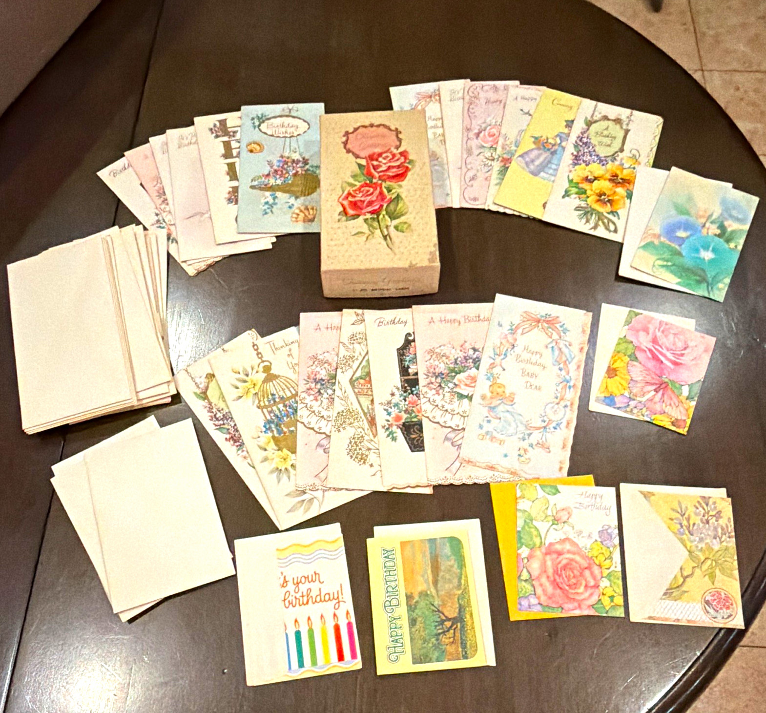 Vintage Greetings 21ct Boxed Set All Birthday Cards Mixed Lot w/ Envelopes Vintage Greetings 21ct Boxed Set All Birthday Cards Mixed Lot w/ Envelopes