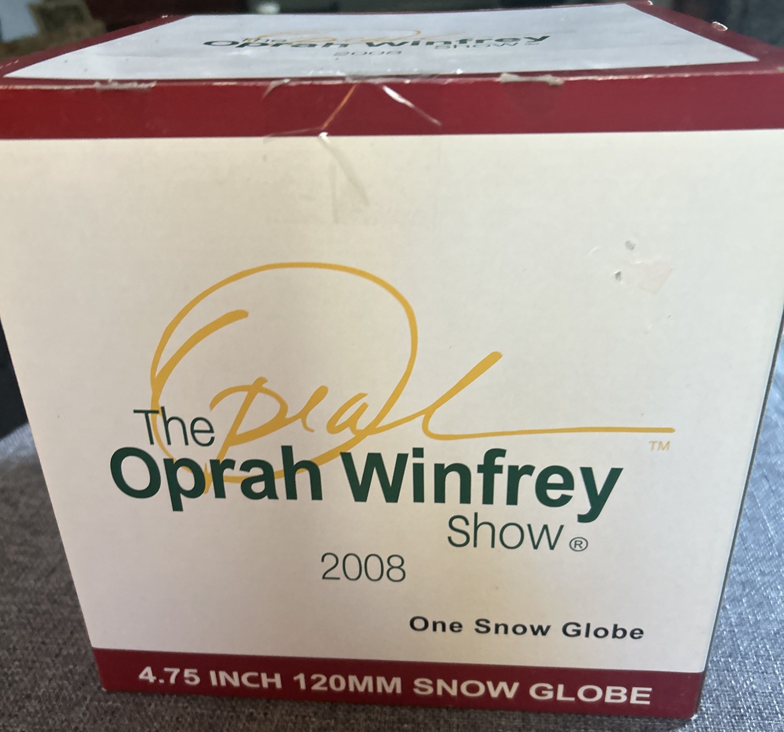 Rare The Oprah Winfrey Show Christmas Snow Globe 2008 W Original Box Oprah Store