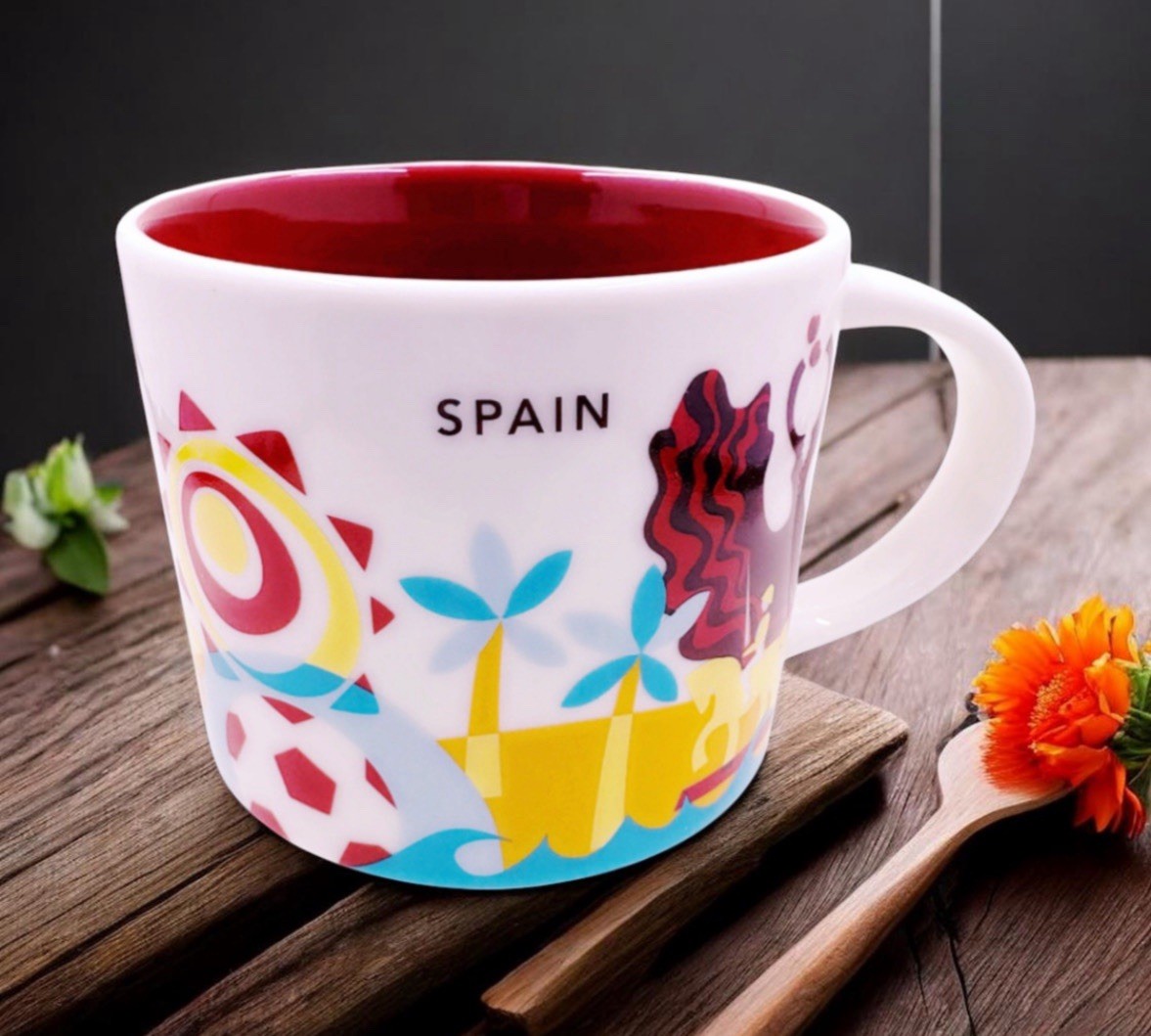 Starbucks Mug Spain You Are Here YAH Spain Coffee Cup 14oz Collectible New NoBox