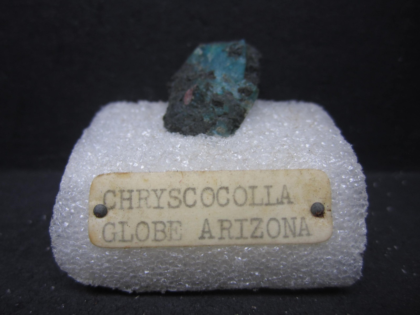 Vintage Chrysocolla Specimen, 1950s Vintage, Globe, Arizona