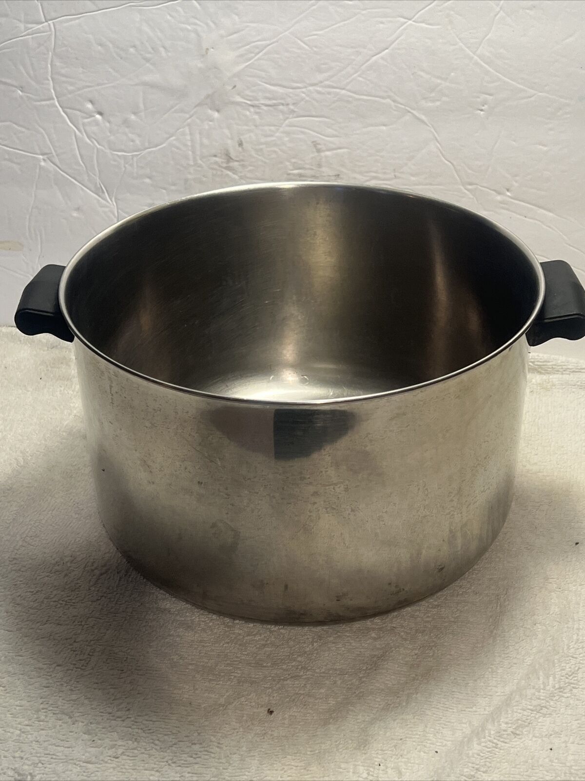 FARBERWARE Aluminum Clad Stainless Steel 8 QT STOCK POT WithOUT Lid USA