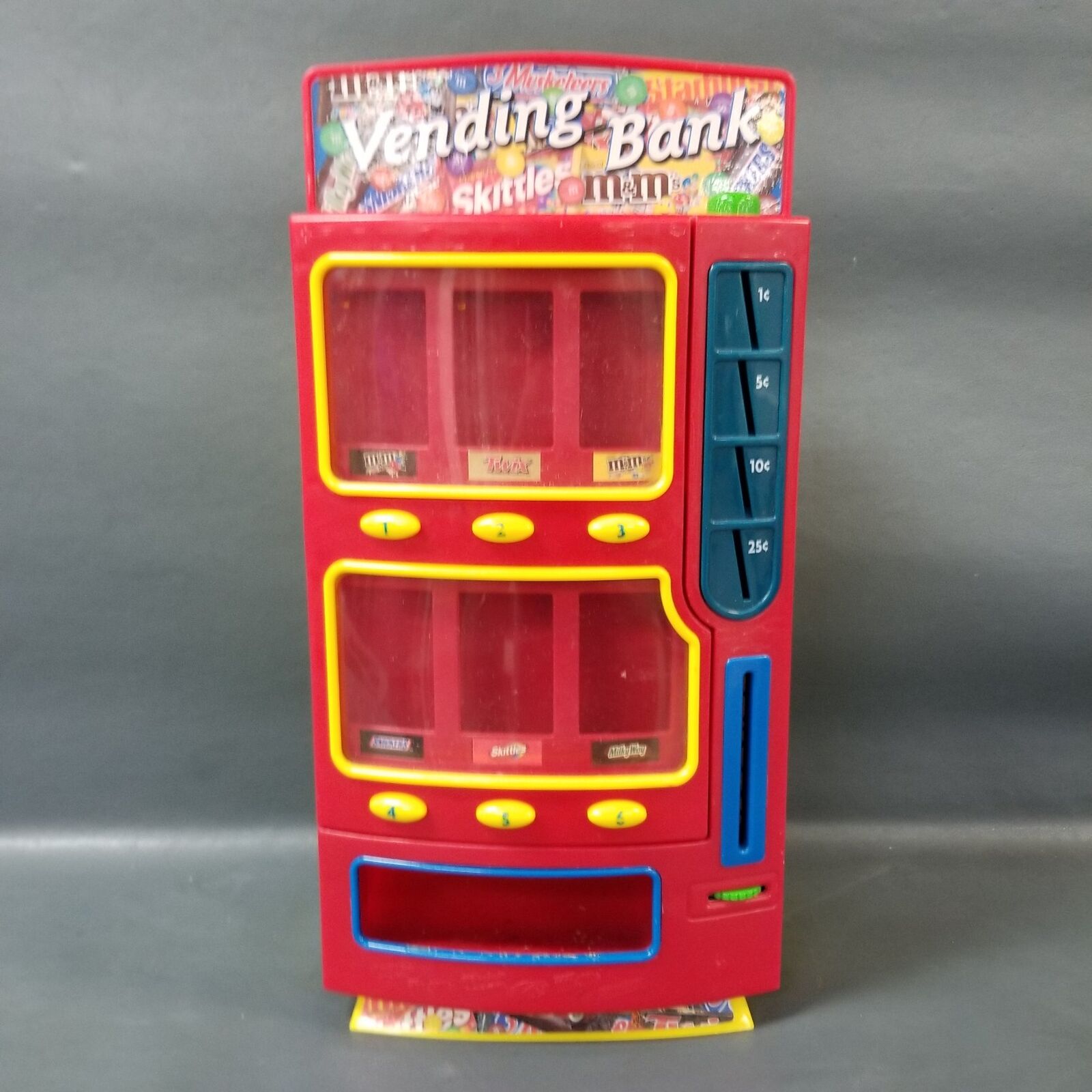 Mars M&M Candy Mini Vending Machine Coin Bank 2004 Twix Skittles Snickers