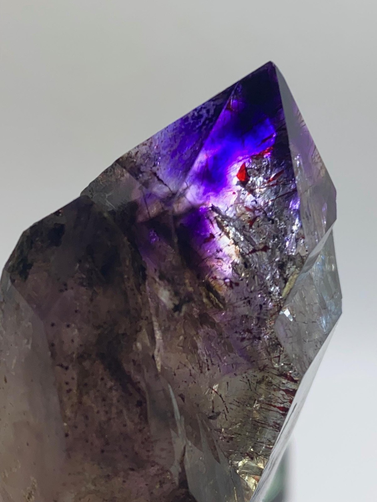 Large DT Smoky Amethyst Scepter Quartz Shangaan Mine Zimbabwe