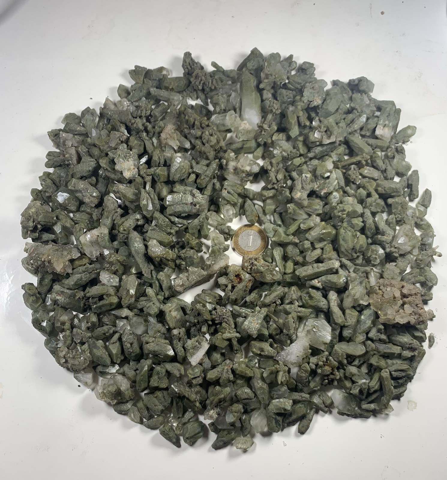 940g Natural Gorgeous  Chlorine Quartz Lot,from Pakistan
