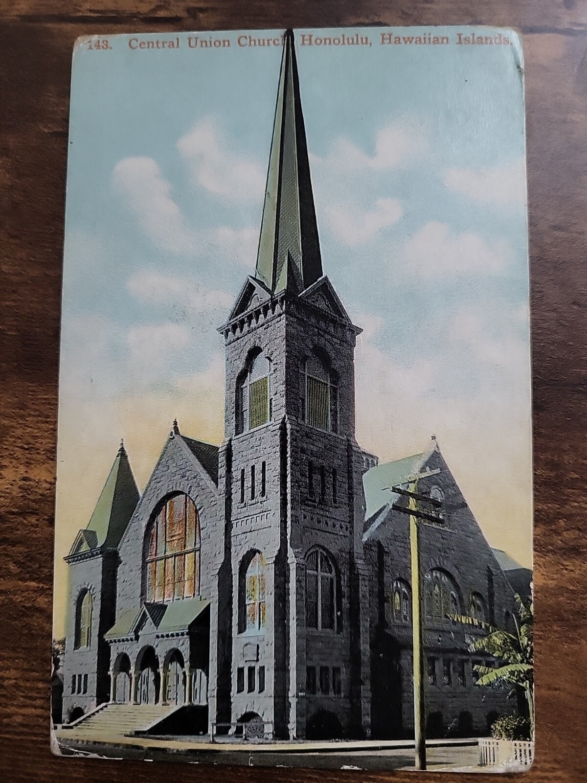EARLY 1900\'S. CENTRAL UNION CHURCH. HONOLULU No 143 POSTCARD Hawaiian Islands