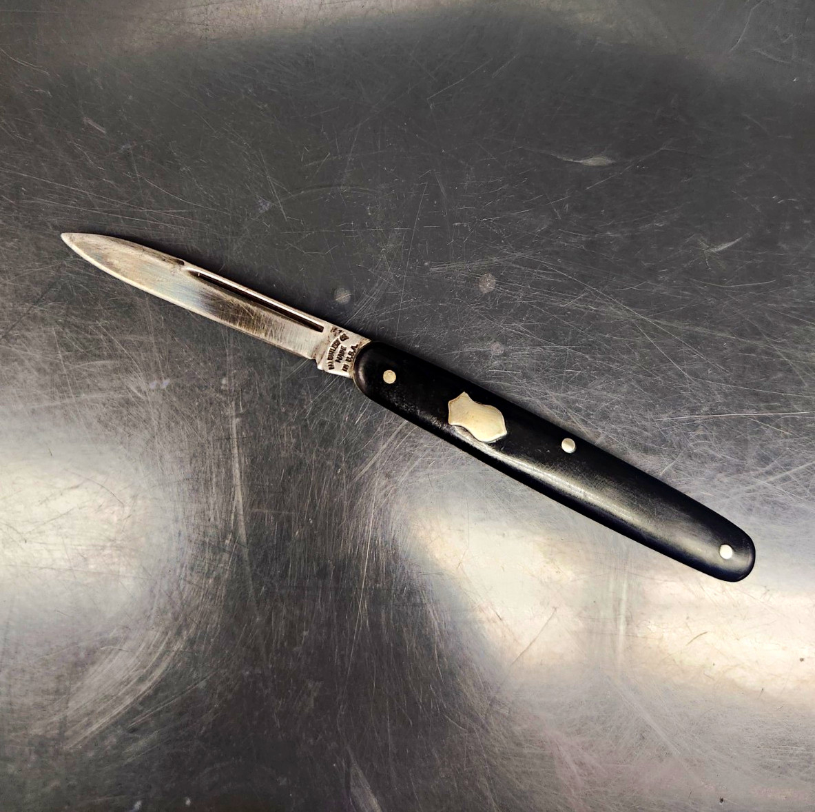 Vintage PAL Cutlery Pocket Knife Single Blade Slim Pen Folding Knife 1940s USA