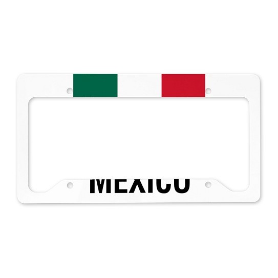 CafePress FLAG Of MEXICO License Plate Holder License Frame (1632247083)
