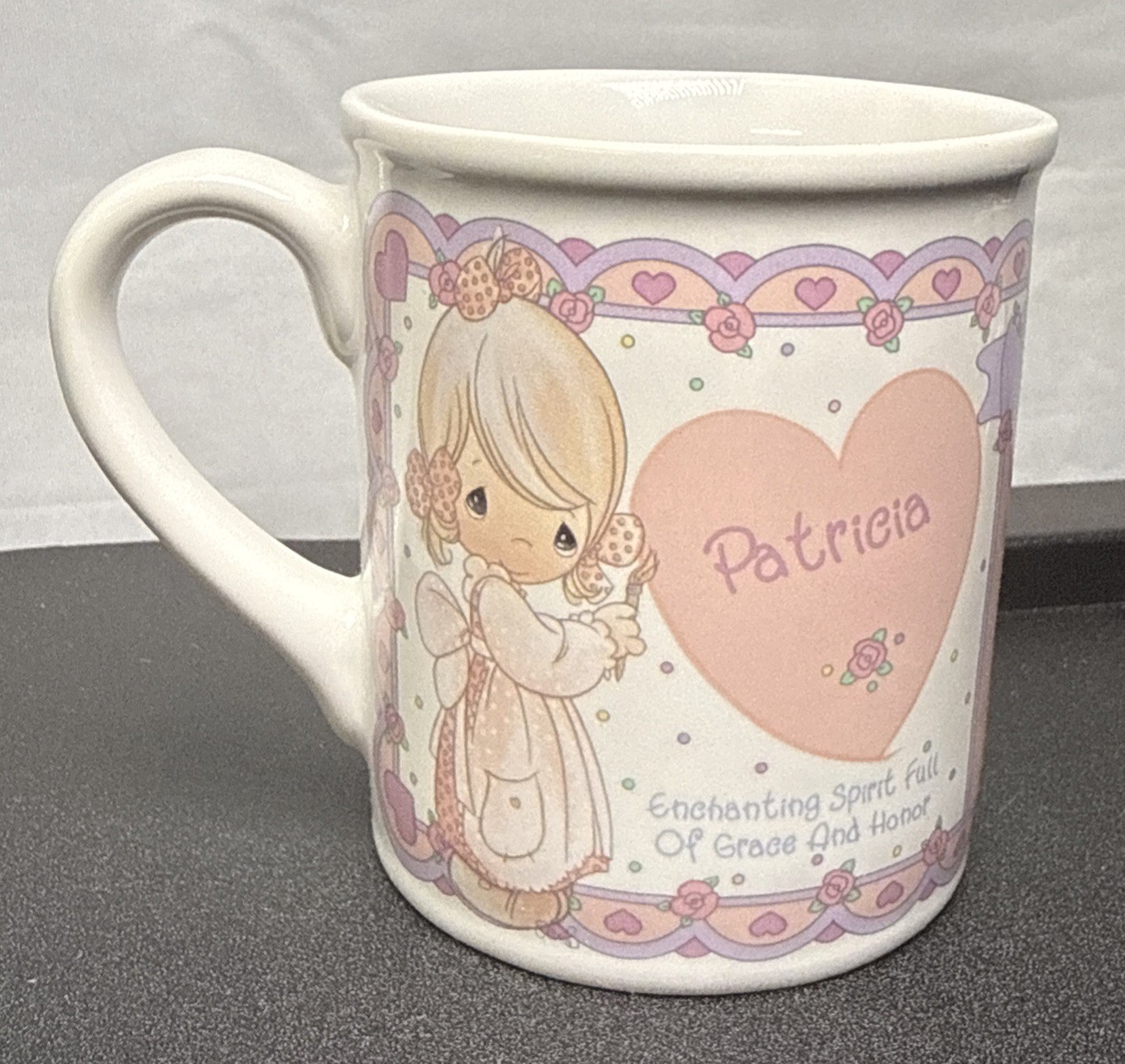 Vintage Precious Moments “Patricia” Personalized Name Porcelain Mug 1994