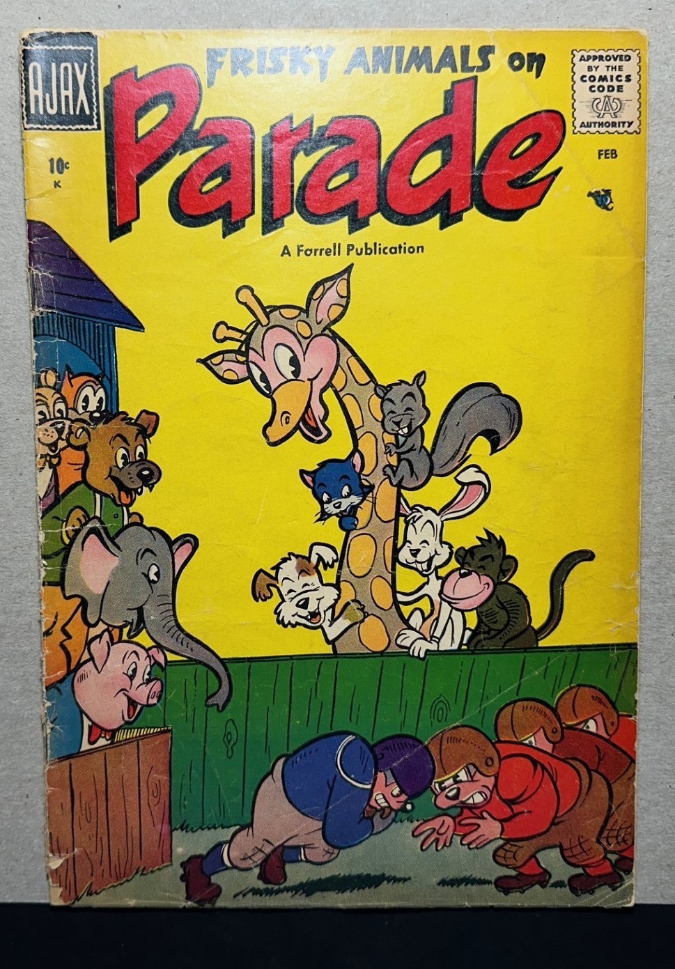 1958 FRISKY ANIMALS ON PARADE #3 Ajax Early Silver Age Comic