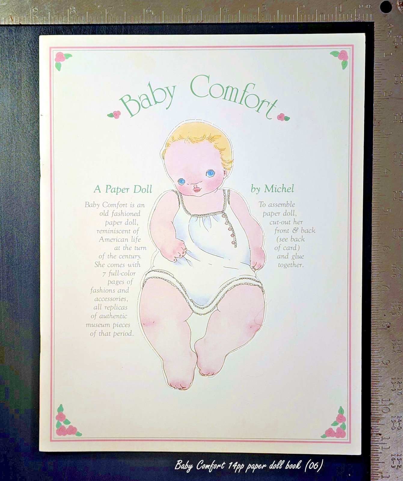 Vintage '80s Lot of 8 Michel & Co. Paper Doll books, greeting crds, baby shower