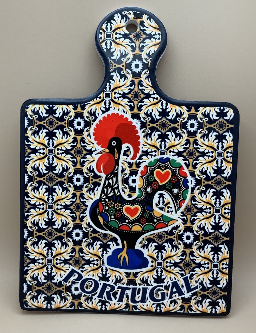 Vintage Small Portugal Rooster Cheese Board Vintage Small Portugal Rooster Cheese Board
