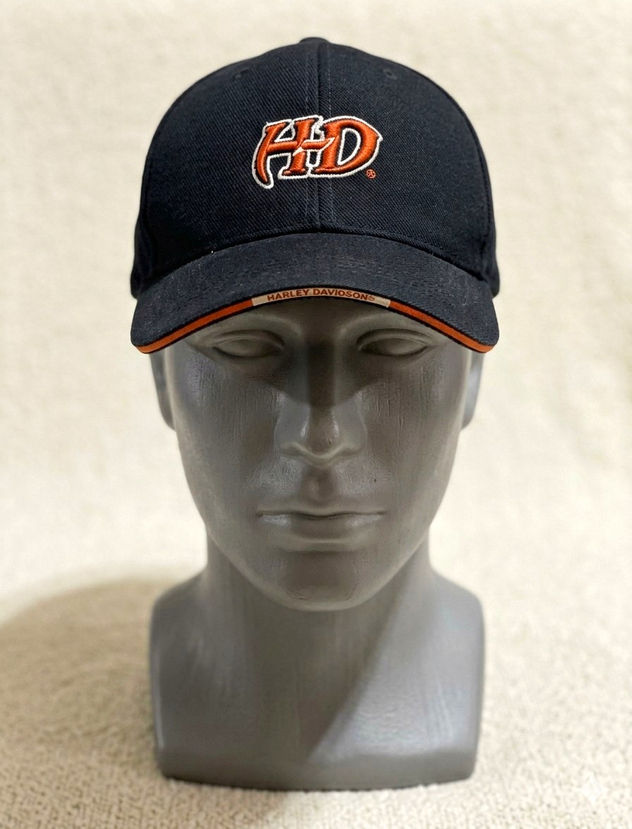 Harley-Davidson Black HD Logo Baseball Cap Hat Official HD Logo Design