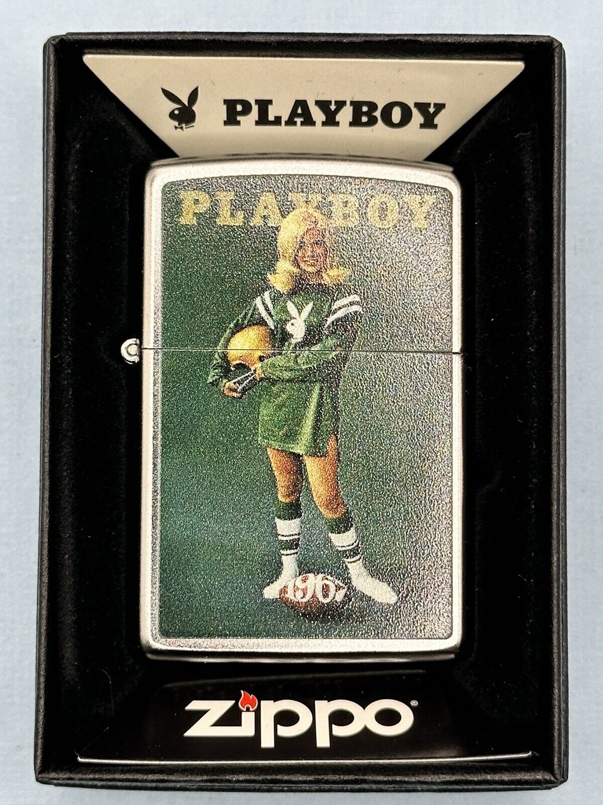 2017 Playboy Cover September 1967 Chrome Zippo Lighter NEW