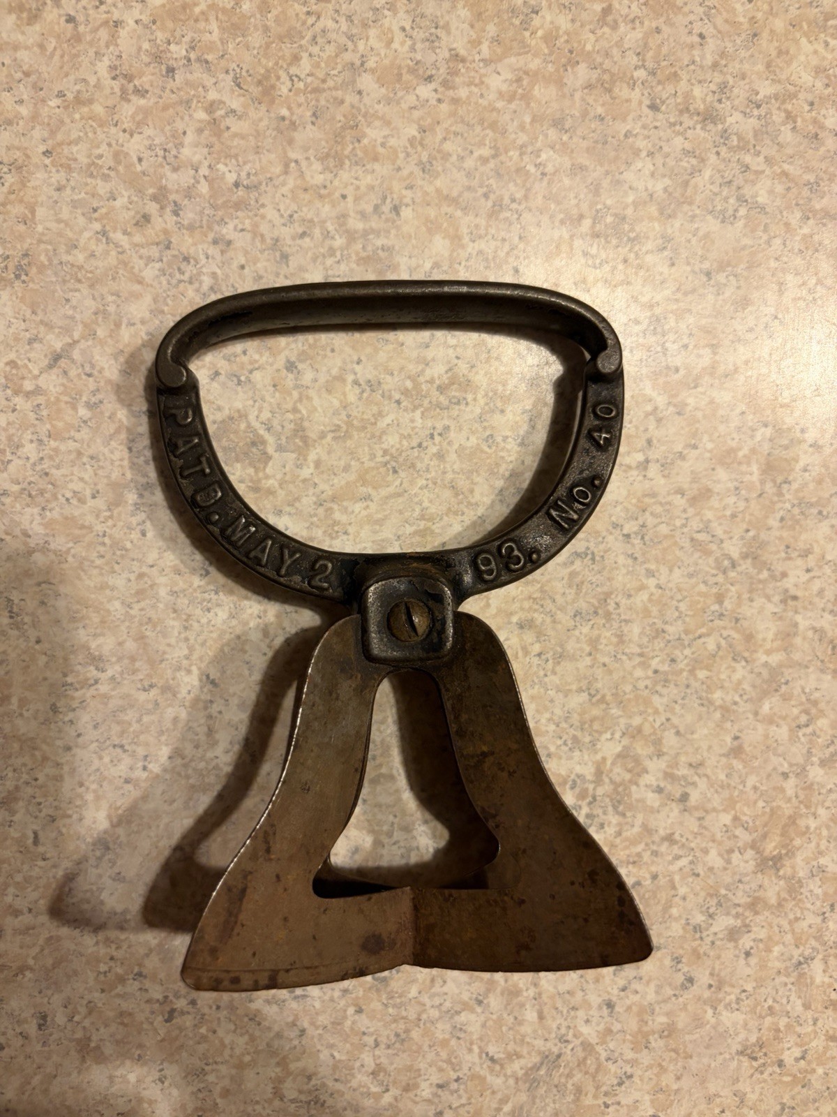 Antique 1893 N.R.S. & Co. Groton NY Cast Iron Food Chopper No. 40 Mincer 