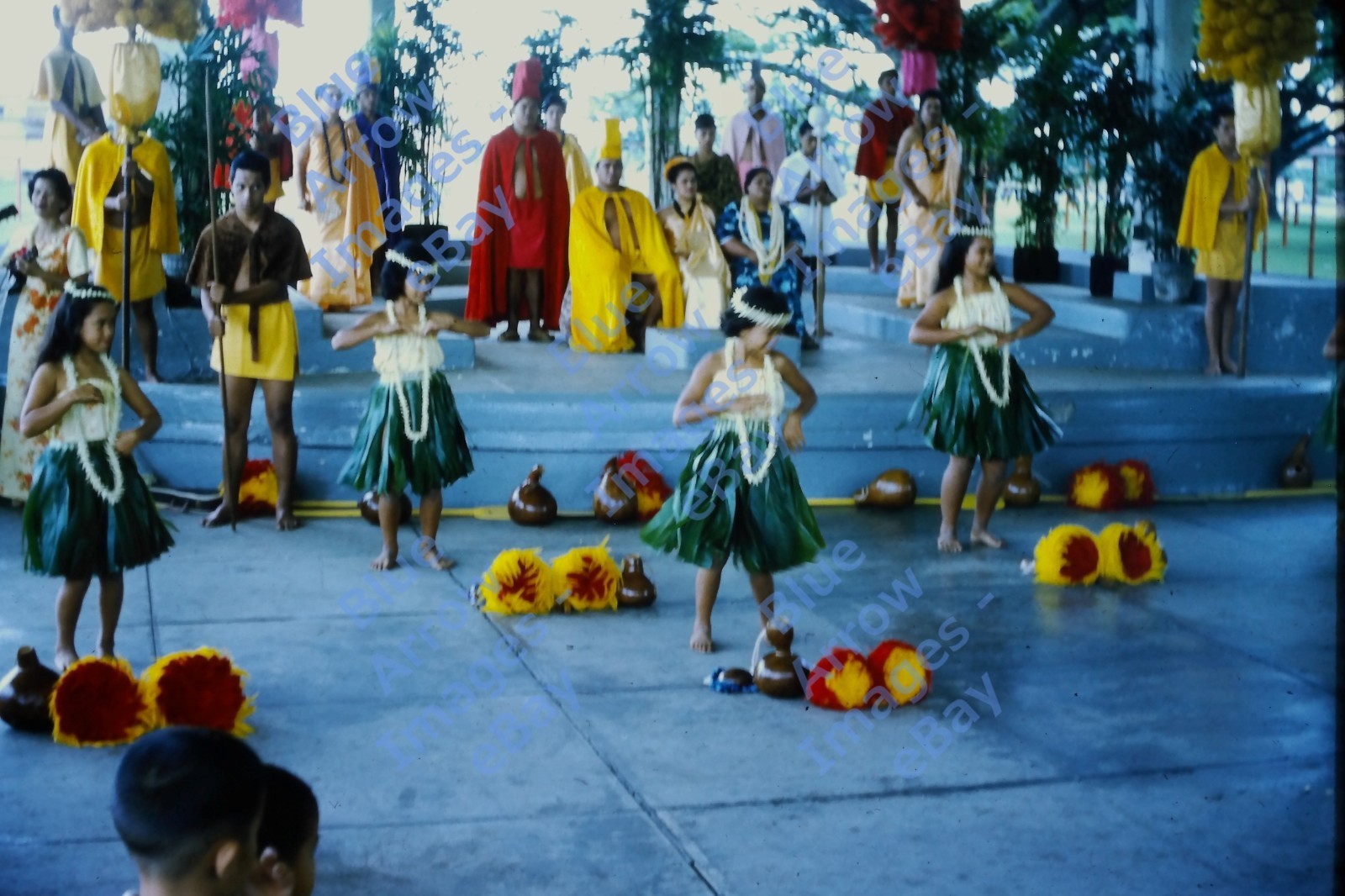 1964 35mm Slide Polynesian Cultural Center Hawaii Ethnic History Dance #12246