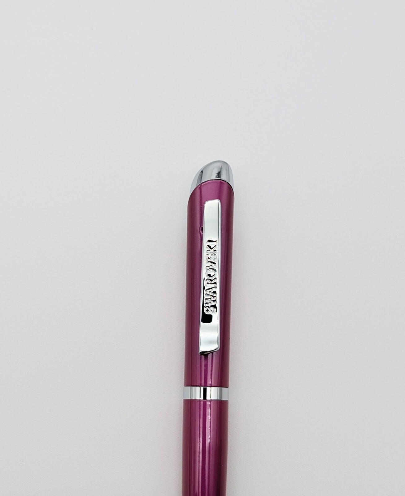 Swarovski Crystalline Ballpoint Pen - Vibrant Magenta & Chrome - No Box
