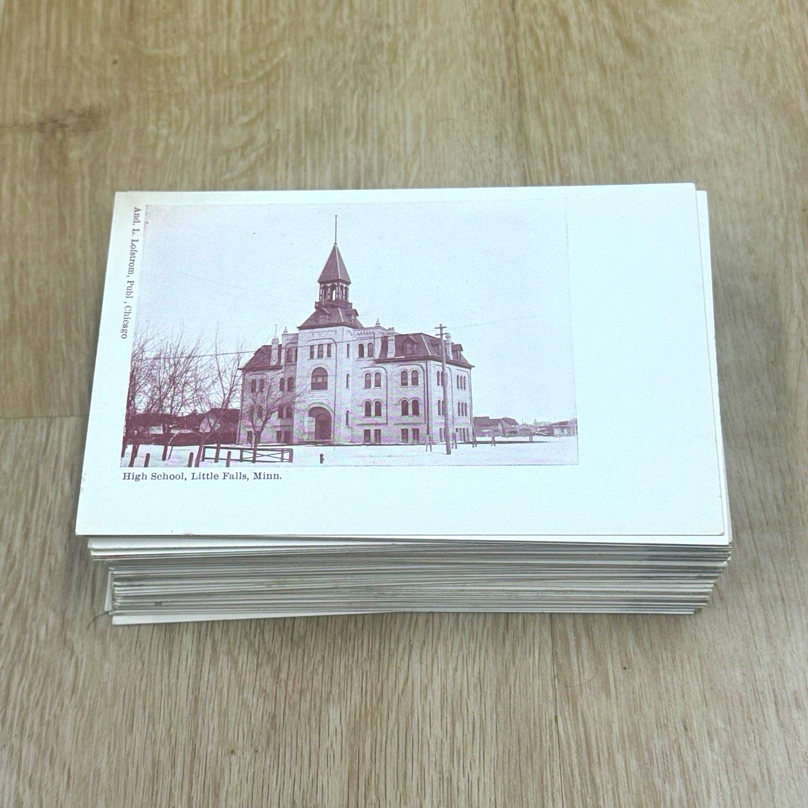 LOT OF (106) c1905 UNUSED Little Falls Minnesota MN High School Postcard UDB
