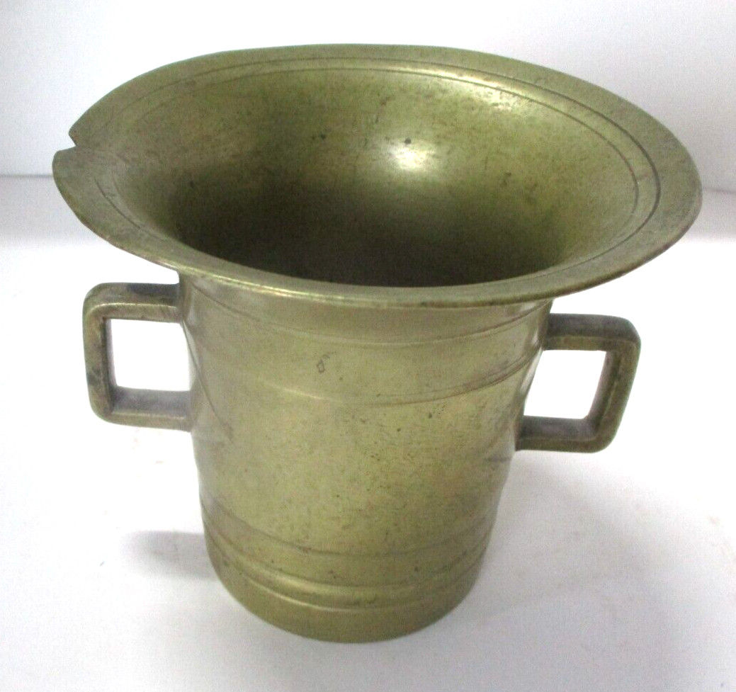 Vintage Heavy Brass Mortar