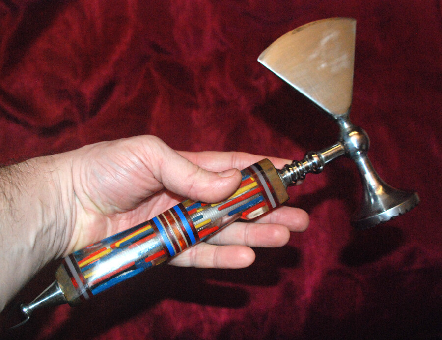 Solid Meat PRISON Axe / Hammer. Vintage Soviet era Handmade Kitchen tool