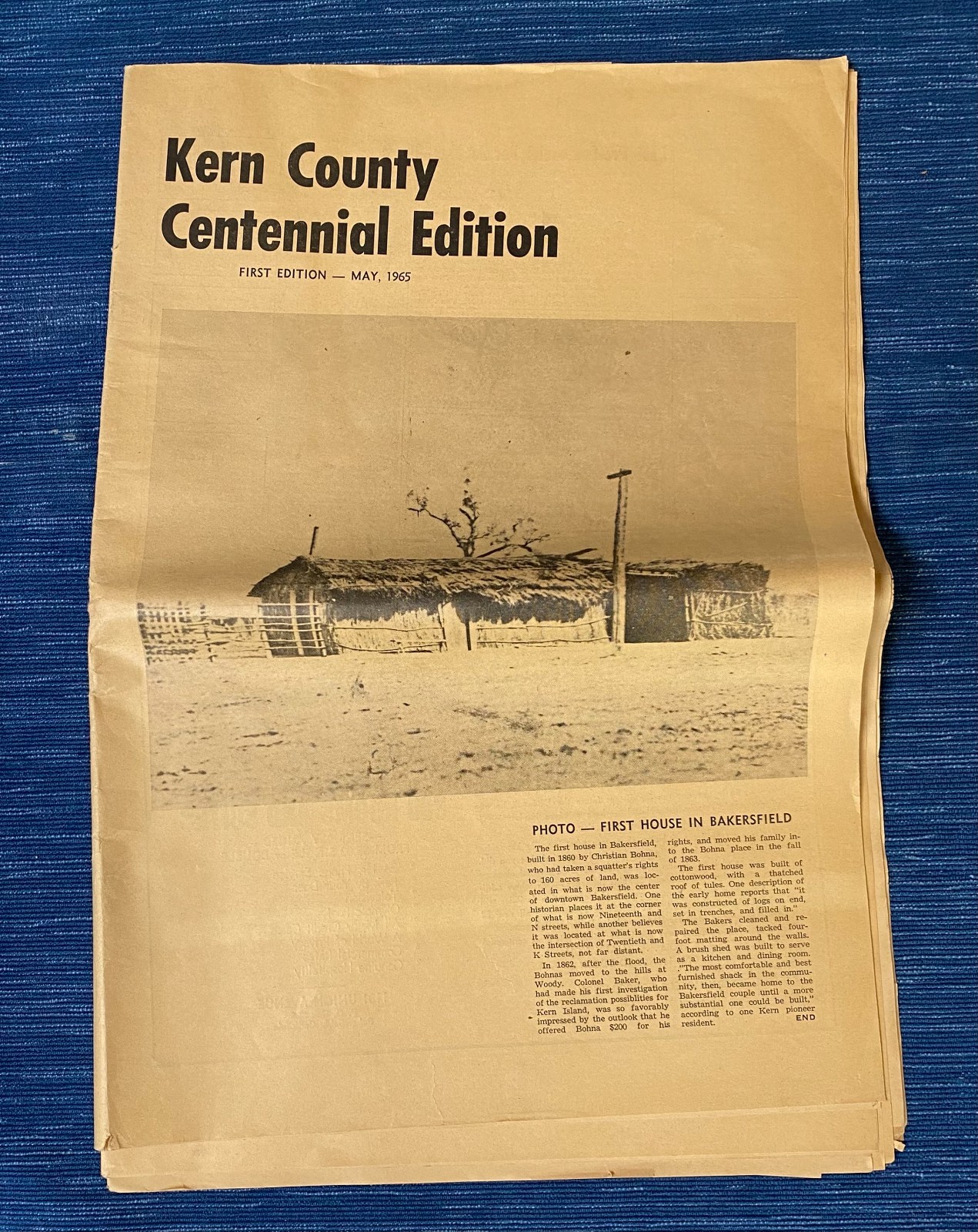 Vtg 1965 Kern County Centennial Edition The Bakersfield Californian Newspaper