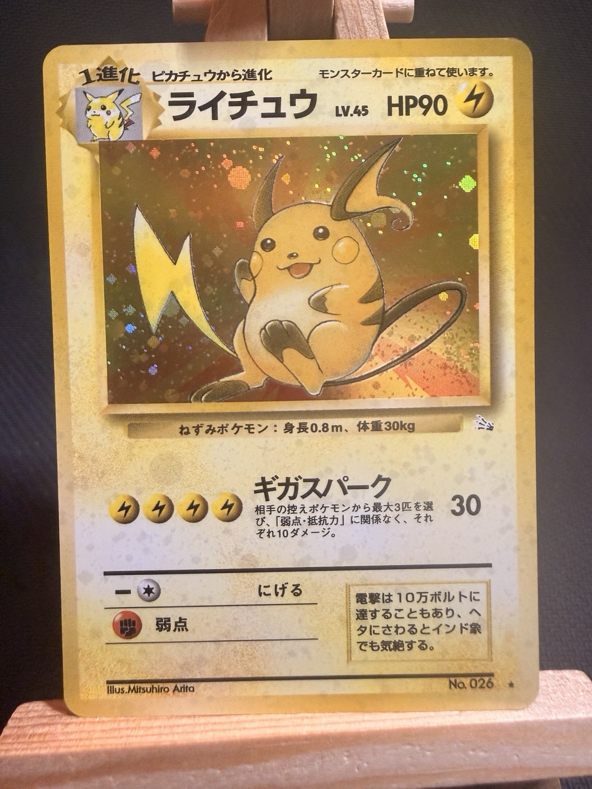 Raichu Fossil Holo
