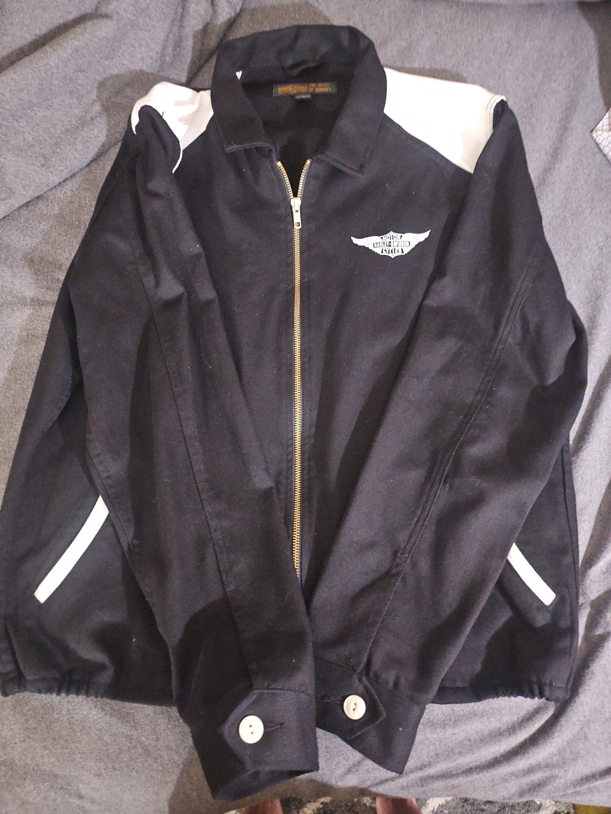 Harley-Davidson MUSEUM COLLECTION  Zip-Up SERVICE Jacket 1949 STYLE LARGE MENS