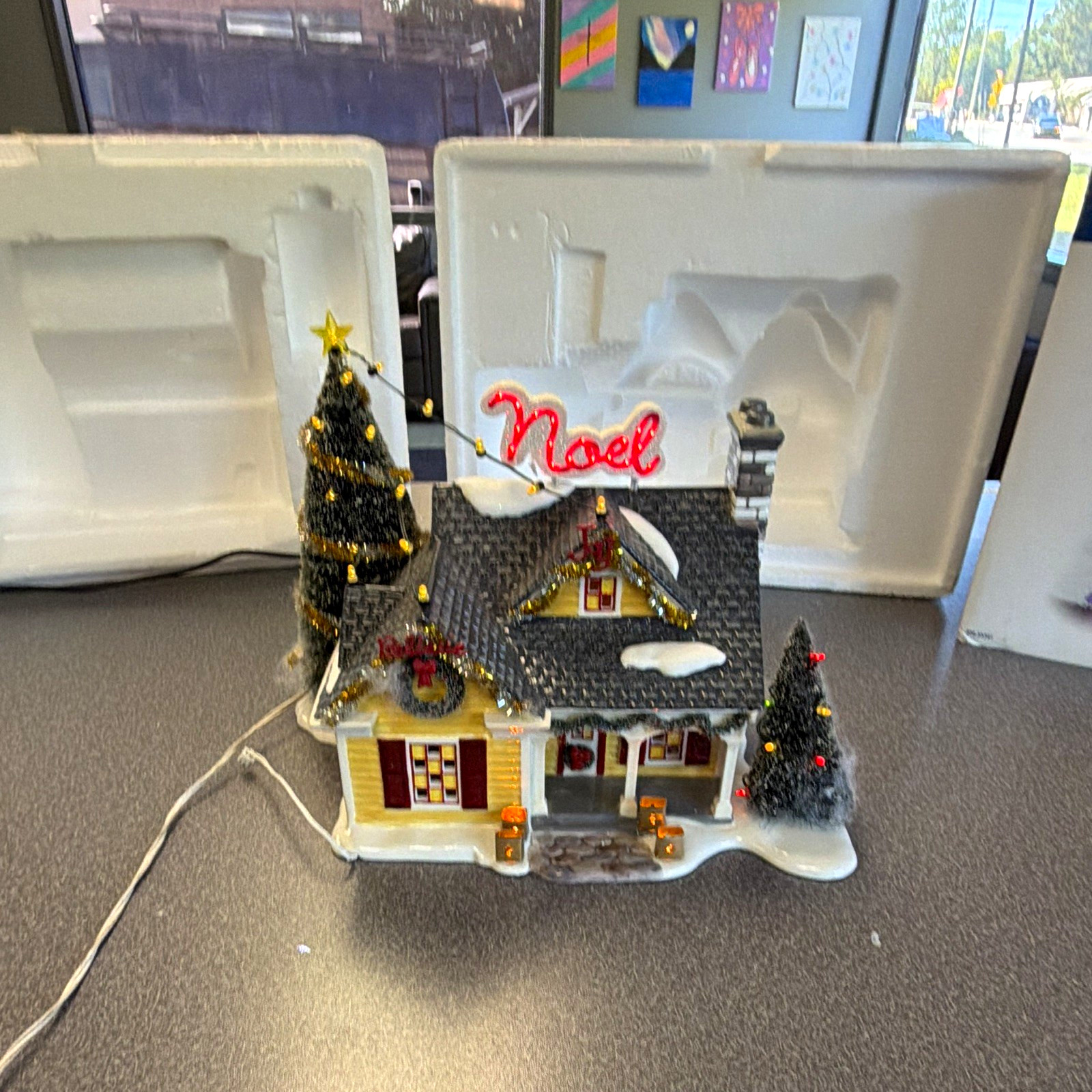 Department 56 Snow Village Christmas Lane Noel House Illuminated Boxed Department 56 Snow Village Christmas Lane Noel House Illuminated Boxed