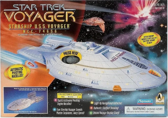 Playmates Star Trek USS Voyager Waterslide Decal Sheet Reproduction NCC-74656