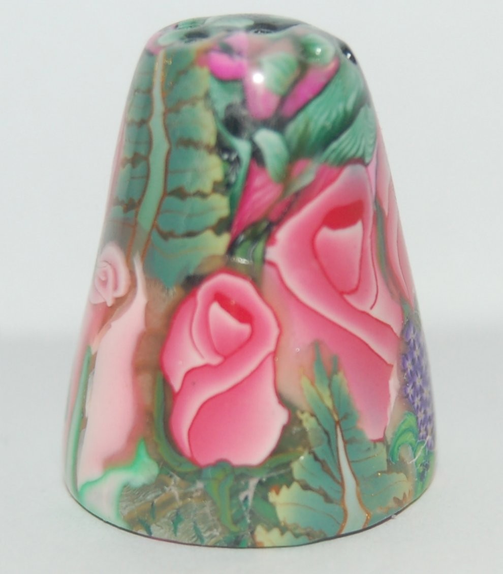BOULDER BAY THIMBLE - PINK ROSEBUD CHINTZ