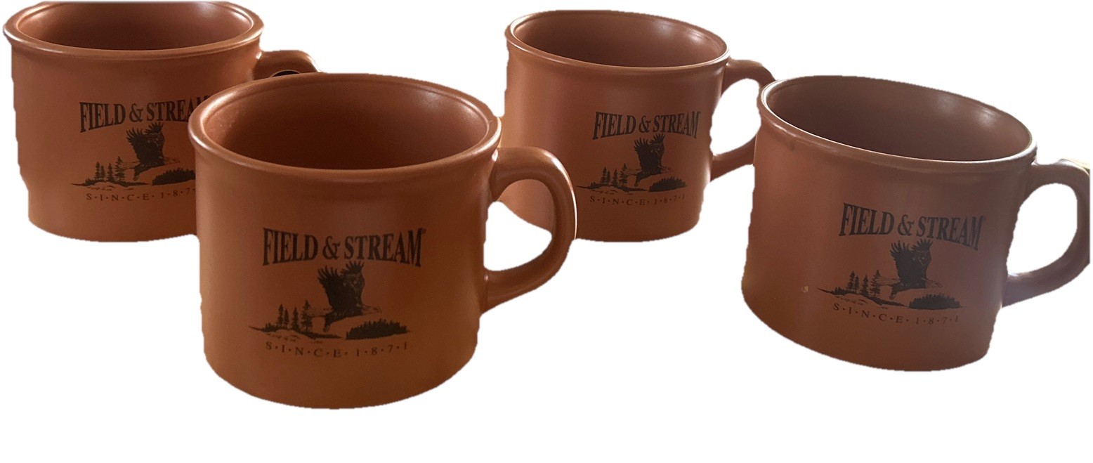 FIELD & STREAM LOT of 4 FIELD & STREAM Soup MUGS HOUSTON HARVEST DUCKS