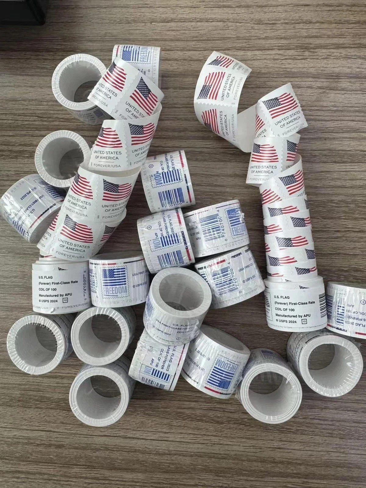 10 Roll Of 100 2019 U.S. Flag First Class US Postage Stamps 1000PCS New--