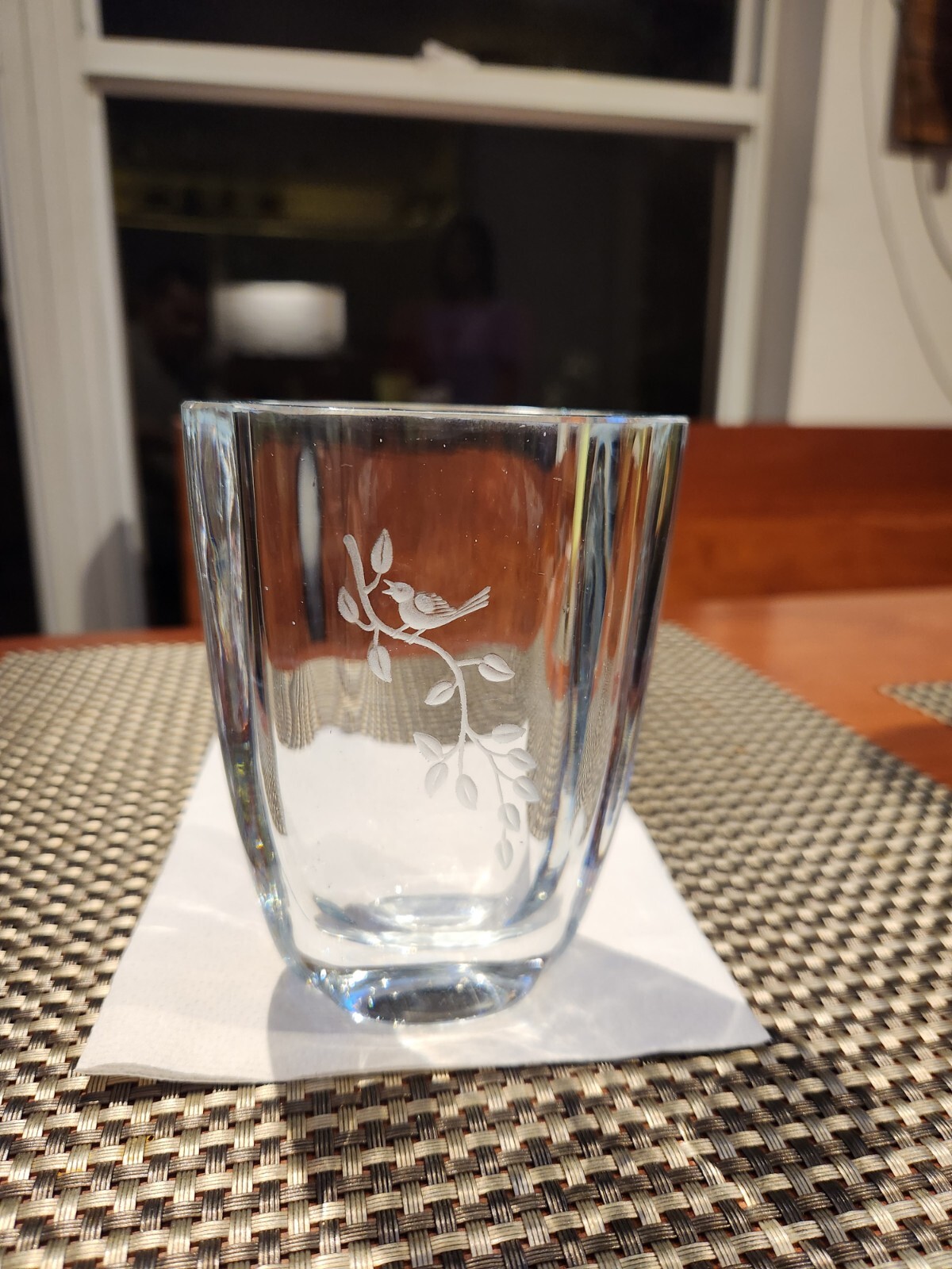 VINTAGE STROMBERG STROMBERGSHYTTAN SWEDEN CRYSTAL VASE 