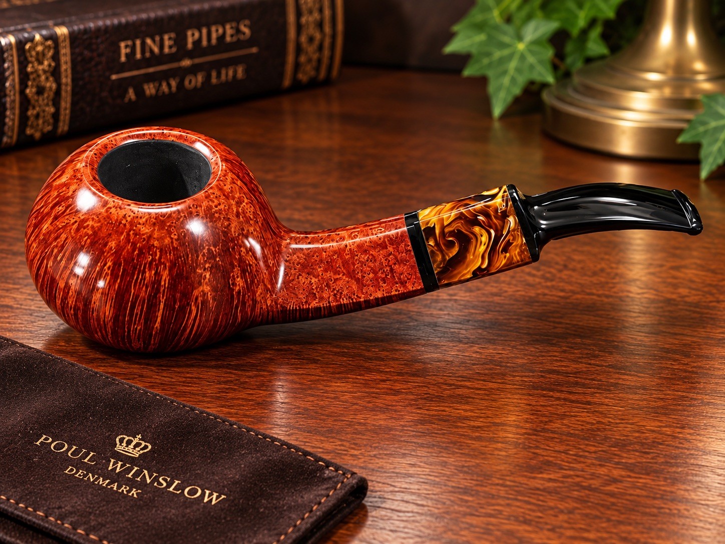 Vintage Estate Poul Winsløw Briar Pipe Grade B NOS Made in Denmark 烟斗