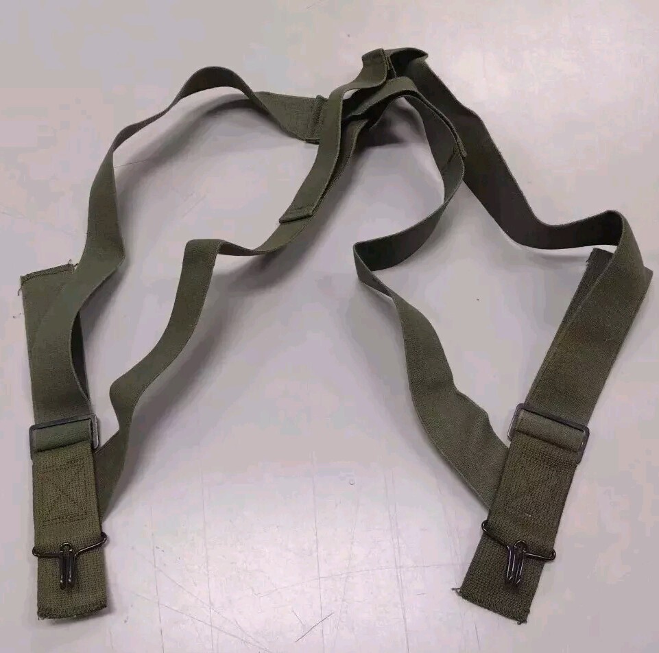 NEW USGI MILITARY M1950 Foliage Trouser PANT COTTON SUSPENDERS Elastic Harness 