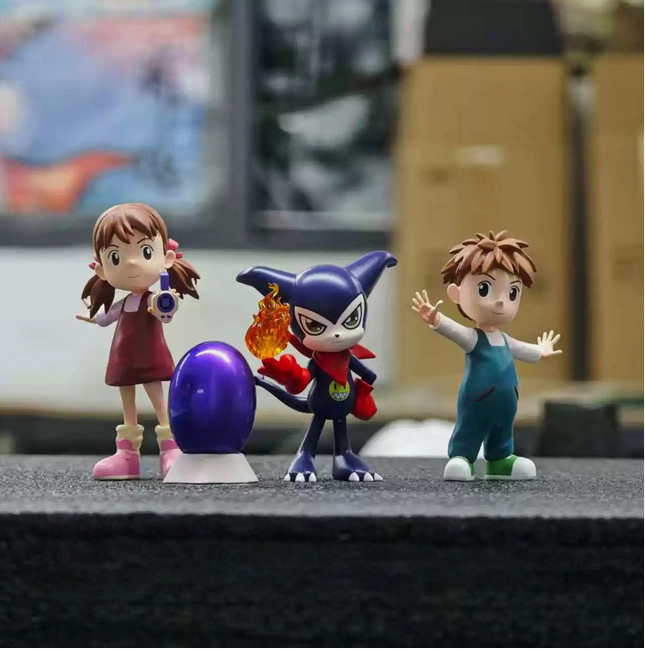 BN Studio Digimon Impmon Model PU In Stock 3pcs Painted New Collection BN Studio Digimon Impmon Model PU In Stock 3pcs Painted New Collection
