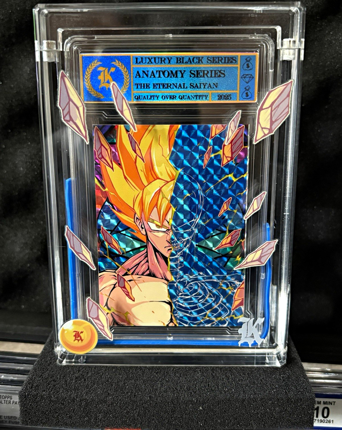 Kickstradomis Luxury Black Series Anatomy The Eternal Saiyan Mosaic Prizm Var #3