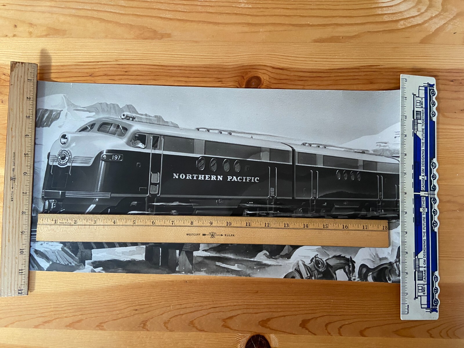EMD Electro Motive GM General Motors Art & Colour Northern Pacific FT Styling