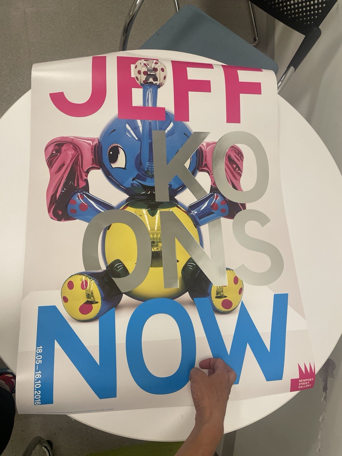 RARE Jeff Koons , Now, 2016  Newport Street Exhibition Gallery poster (Elephant)