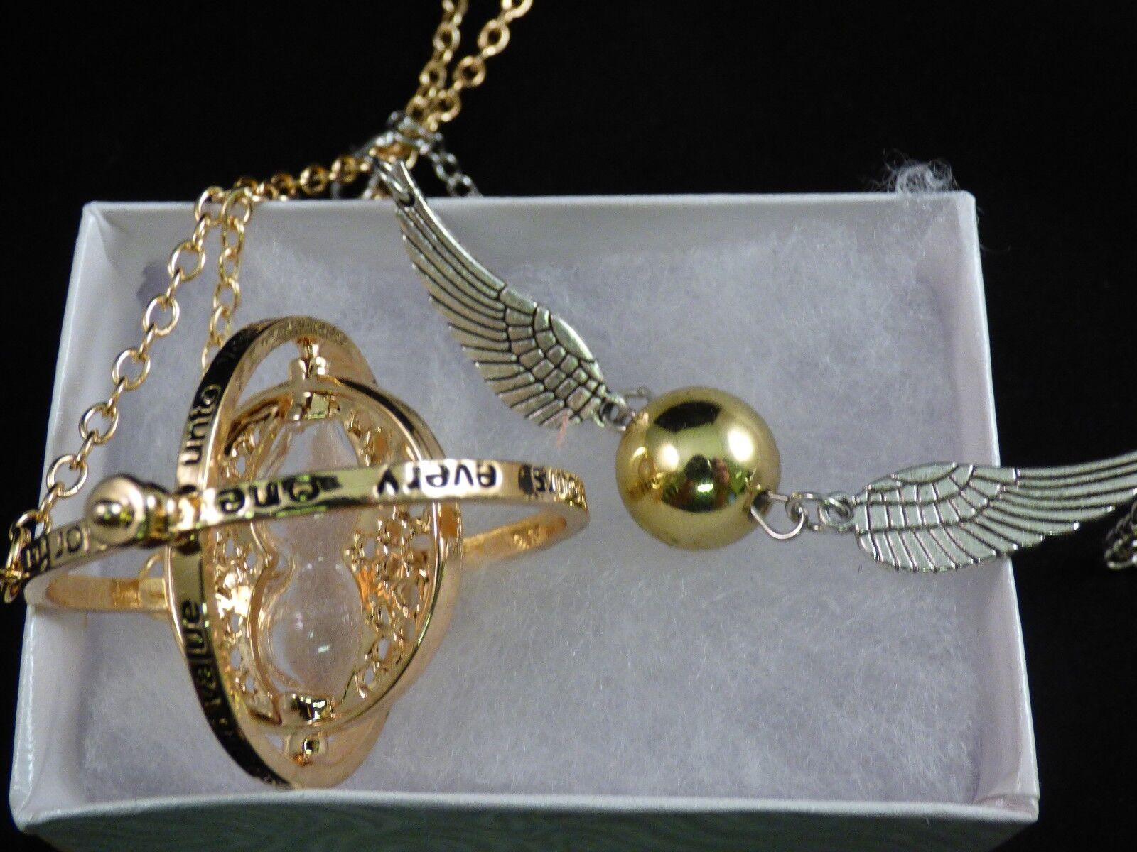 Harry Potter Time Turner+ Harry Potter Golden Snitch Double Wings Bracelet - USA