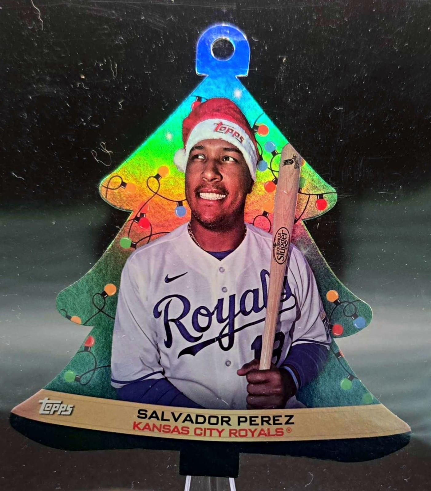 Topps 2022 Holiday Mega Baseball Salvador Perez Ornament Card WHO-SP